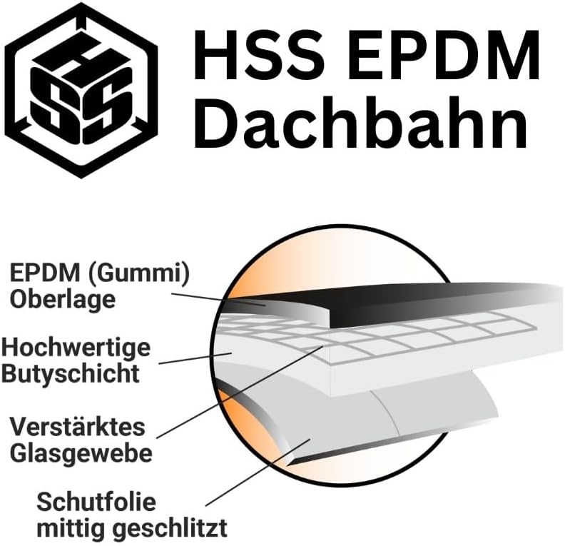 HSS® EasyStick EPDM Dachbahn selbstklebend - 5m² Rolle